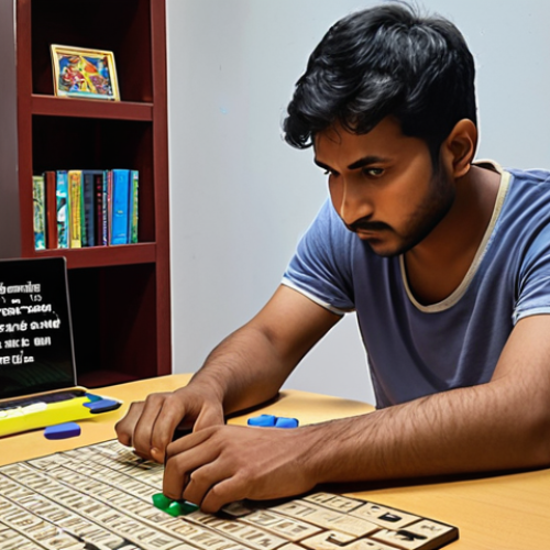 Home 4 **
"A determined gamer patiently solving a 'Puzzle of Z' level, receiving help from online forum members. Focus on the challenge and collaborative spirit. Bengali text overlay: 'ধৈর্য ধরুন, চেষ্টা চালিয়ে যান' (Be patient, keep trying)."
**